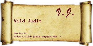 Vild Judit névjegykártya